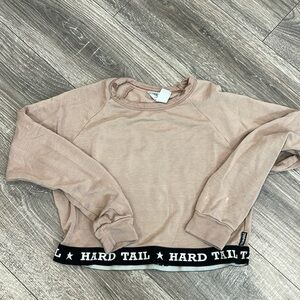 Hard Tail with Elastic latte Color top